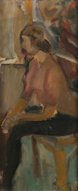 null Lazarus VOLOVICK (1902-1977)

Seated woman

Oil on canvas.

Signed lower right.

46...
