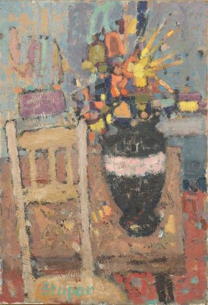 null Marco STUPAR (né en 1936)

Vase de fleurs

Huile sur toile.

Signée en bas à...