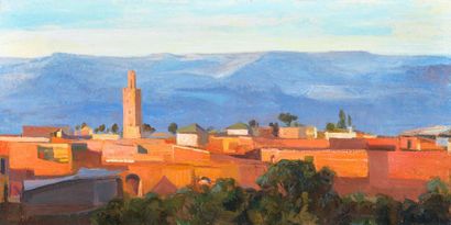 null Marie Laurence GAUDRAT (born in 1952)

Terraces in Marrakech, 2013

Oil on paper...
