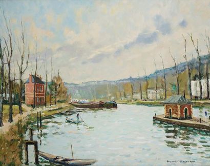 null Jacques BOUYSSOU (1926-1997)

The Seine at Bougival

Oil on canvas.

Signed...