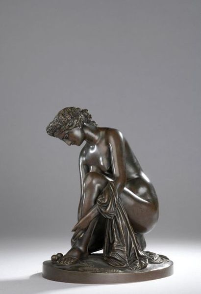 null James PRADIER (1790-1852)

The toilet of Atalante

Bronze with a brown patina.

Model...