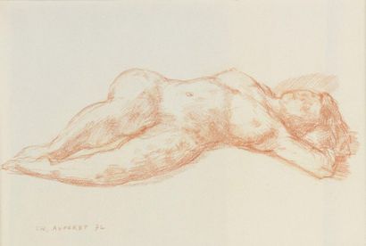 null Charles AUFFRET (1929-2001)

Lying female nude, 1972

Blood.

Signed and dated...
