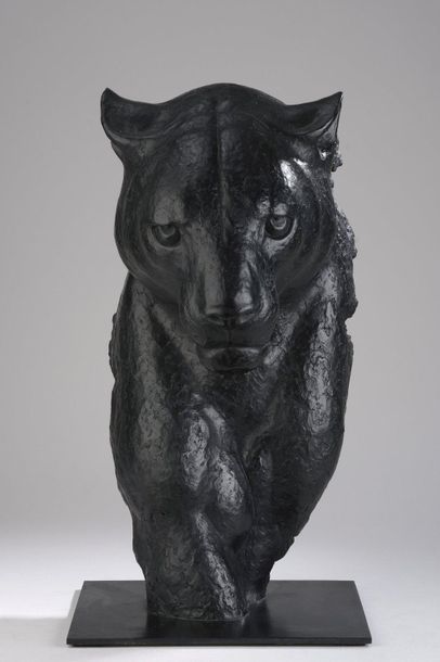 null Florence JACQUESSON (1962)

Fragment of black panther

Bronze with black patina.

Signed...