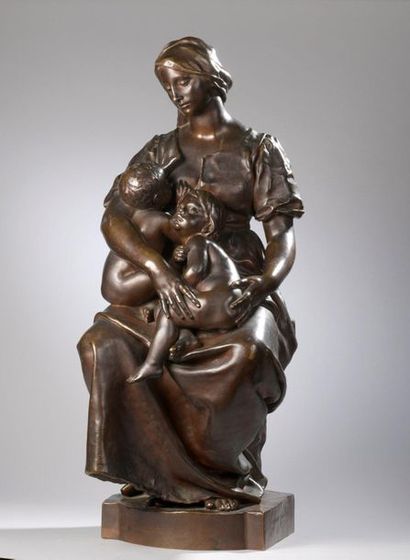 null Paul DUBOIS (1829-1905)


La Charité


Épreuve en bronze à patine brune nuancée.


Vers...