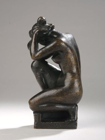  Aristide MAILLOL (1861-1944) 
Young girl squatting, 1900 
Bronze print, without...