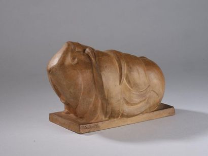 null René MÉRELLE (1903-1990). 


Cochon d’inde, vers 1950


Épreuve en terre cuite...