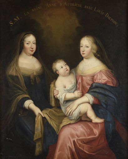 null FRENCH school around 1700, follower of Charles BEAUBRUN

Portrait of Anne of...