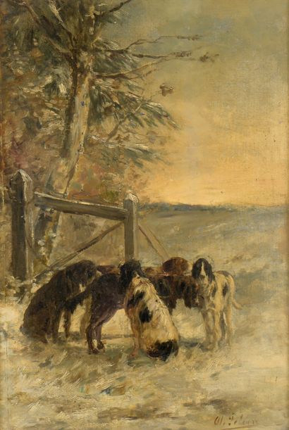 null Late 19th century FRENCH school

Hunting dogs in the countryside

On its original...