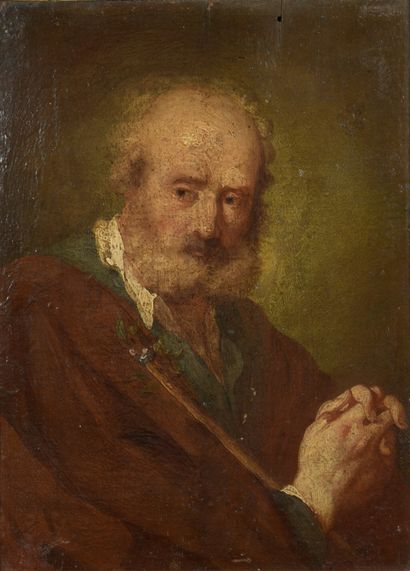 null VENITIAN School of the early 18th century

Portrait of a man in prayer

Board,...