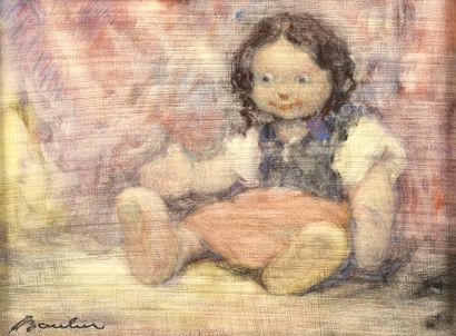 null Lucien BOULIER (1882-1963)


Poupée assise 


Petite fille au nounours 


Paire...