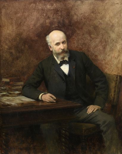null Theobald CHARTRAN (1849-1907)

Portrait of a man sitting at his desk smoking...