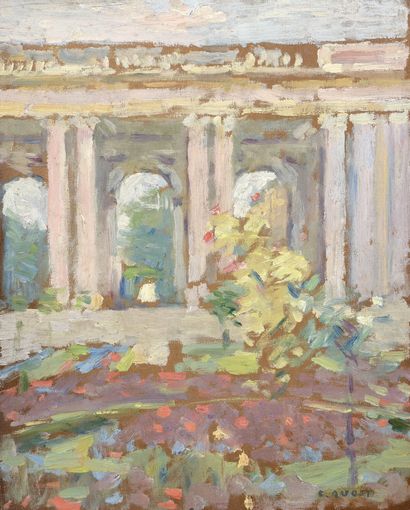 null Ernest QUOST (1844-1931)

The Grand Trianon, Versailles

Oil on panel. 


Signed...
