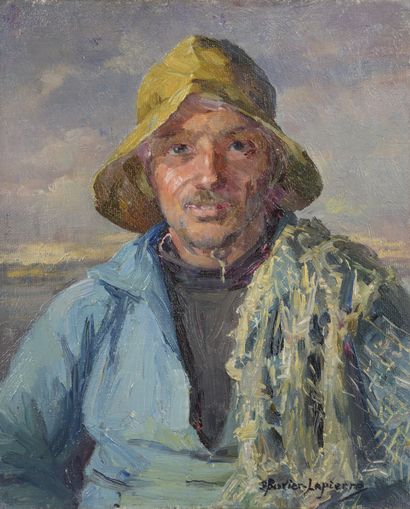 null Jeanne BOVIER-LAPIERRE (c.1868 - c.1957)

Portrait of a fisherman

Oil on canvas...