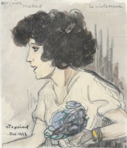 null Jean TEXCIER (1888-1957)

The Violet Merchant, the Violettera, 1922

Pencil...