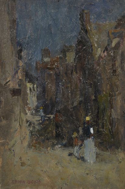null Frank Edwin SCOTT (1863-1929)

Woman and child in a village street

Crowd Study

Two...