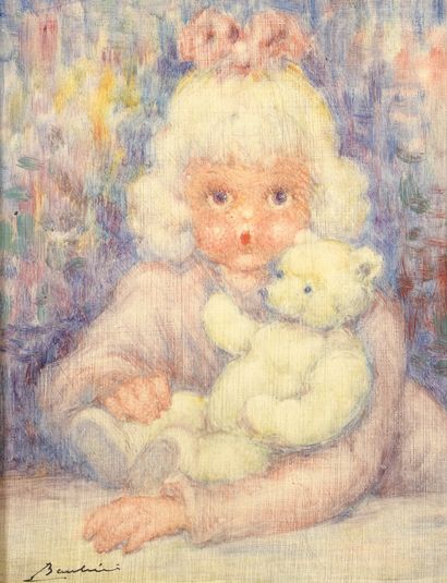 null Lucien BOULIER (1882-1963)

Sitting doll

Little teddy bear girl

Pair of oils...