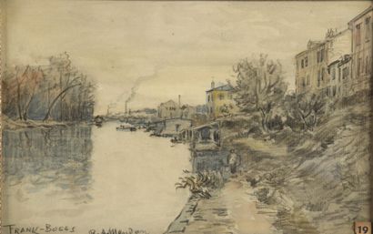 null FRANK-BOGGS (1855-1926)

Seine river bank in Bas-Meudon

Watercolour and pencil...