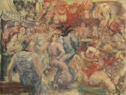 null Georges BOUISSET (1903-1965)

The Masked Ball

Oil on canvas.

Signed lower...