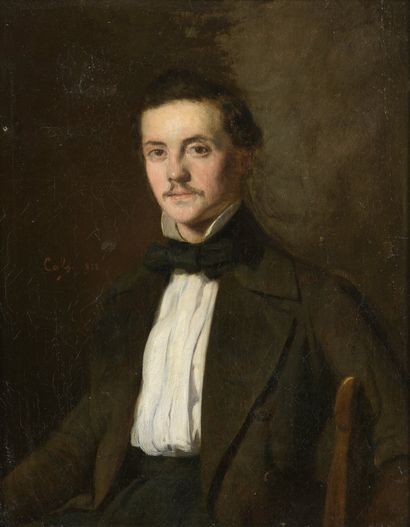 null Adolphe Félix CALS (1810-1880)

Portrait of a man in a frock coat, 1868

Oil...