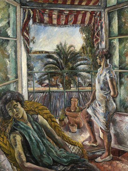null CHERIANE, pseudonym of Chérie-Anne FARGUE (1898-1990)

Women at the window,...