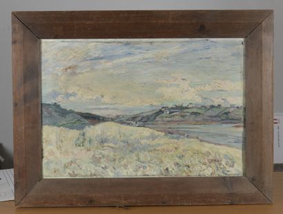 null Emmanuel de LA VILLEON (1858-1944)

Riverside village, 1891

Oil on canvas.

Signed...