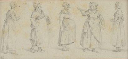 null 19th century FRENCH school

Five women farmers' studies

Pencil on paper.

Monogrammed...