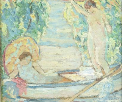 null In the taste of Henri LEBASQUE (1865-1937)

Women in a boat

Mixed technique...