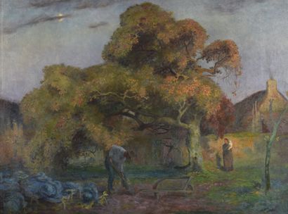 null Eugène CADEL (1862-1942)


Famille de paysans en Bretagne


Huile sur toile.


Signée...