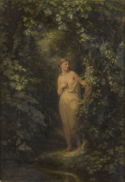 null Fritz ZUBER-BÜHLER (1822-1896)

Nymph in the forest

Oil on canvas.

Signed...