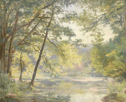 null Fernand PINAL (1881-1958)

A pond on the banks of the Marne

Oil on panel.

Signed...