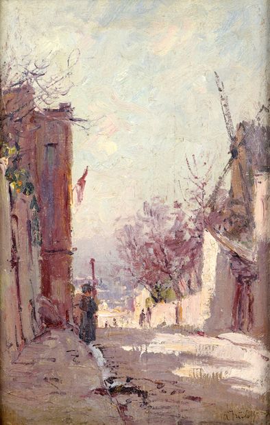 null Alexandre ISAÏLOFF (1869-?)

On the heights of Montmartre

Oil on panel.

Signed...