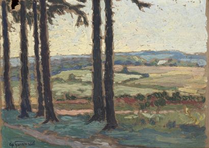 null Bernard DE GUINHALD (1885-?)

Country Landscapes

Two oils on cardboard.

Signed...