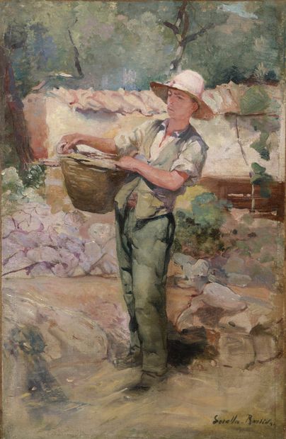 null School of the XIXth century, in the taste of SOROLLA

Young basket carrier

Oil...