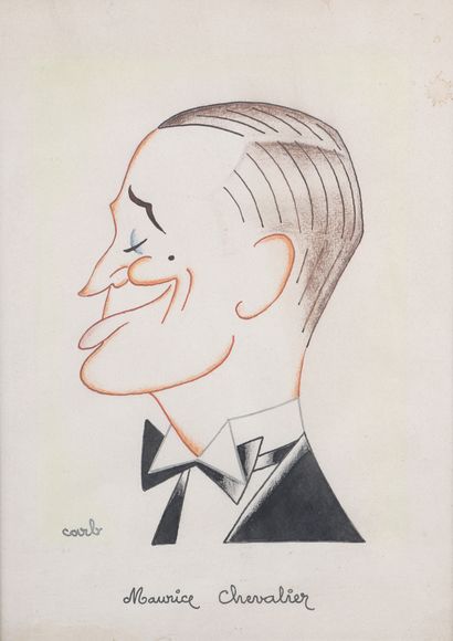 null CARB (1896-?)

Portrait of Maurice Chevalier

Chinese ink and coloured pencils...