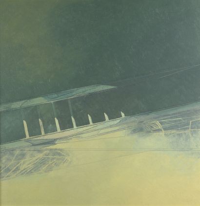 null Yves LÉVÊQUE (1937)


L’échelle et la lumière, 1975


Huile sur toile.


Signée...
