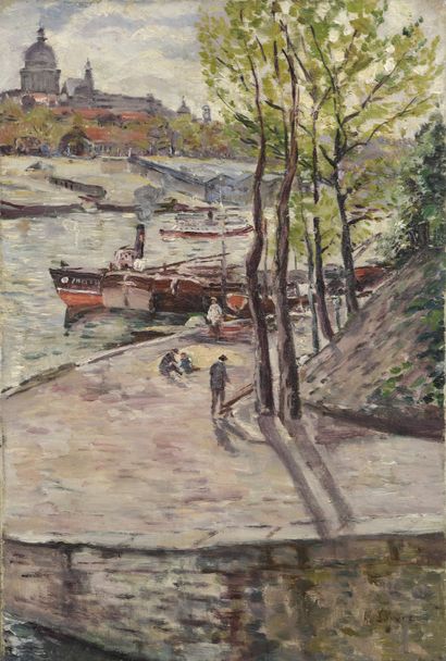 null Attribué à Gustave MADELAIN (1867-1944)


Quai de Seine, le Panthéon vue de...