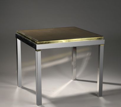 null Willy RIZZO (1928-2013)

GAME TABLE known as "Backgammon" - c. 1970

Chrome-plated...