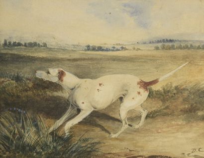 null 19th century school

Dog at rest

Watercolour and ink on paper. 

Monogrammed...