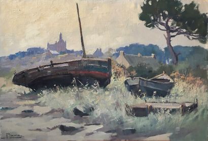 null Jean MAREC (XX)

Barges

Oil on canvas, signed lower left

50 x 73 cm