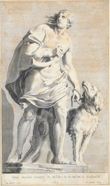 null - According to Simon Vouet, attributed to Pierre Mignard

David holding the...