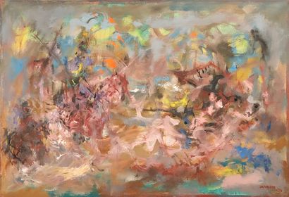  Robert LAPOUJADE (1921-1993) 
Untitled 
Oil on canvas, signed and dated 1990 lower...