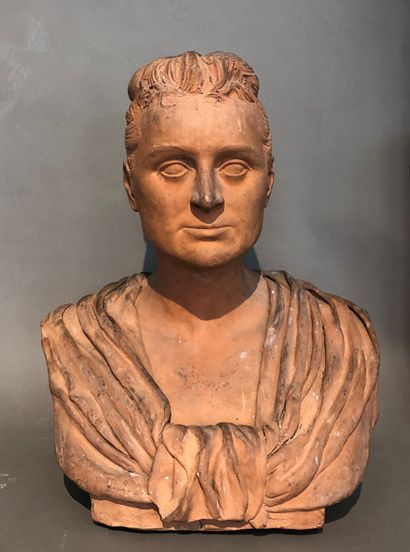 null FRENCH School, circa 1850

Portrait of a woman

Terracotta bust.

Small accidents.

H....