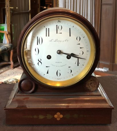 null Clock signed Leroy Cie, Paris, manques

H: 29 cm