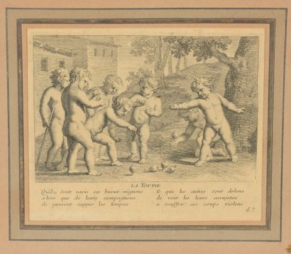  D'après Jacques Stella par Claudine Bouzonnet-Stella (1636-1697) 
Réunion de 6 gravures...