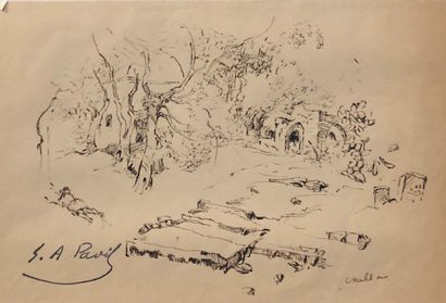 null Elie Anatole PAVIL (1873-1948)

Sept dessins à l'encre sur papier, figurant...