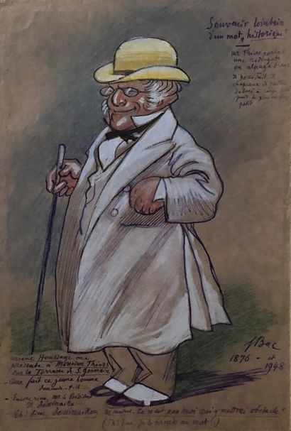 null Ferdinand Sigismond LAC (1859-1952)

Twelve drawings and caricatures in mixed...