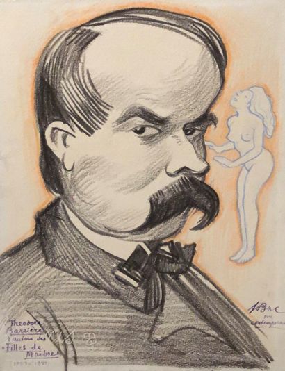  Ferdinand Sigismond LAC (1859-1952) 
Twelve drawings and caricatures in mixed media...