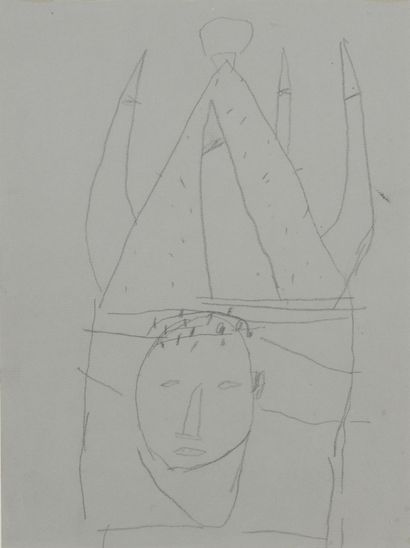 null James BROWN (1951-2020)

Hat serie # 1, 1982

Dessin au crayon sur papier signé...