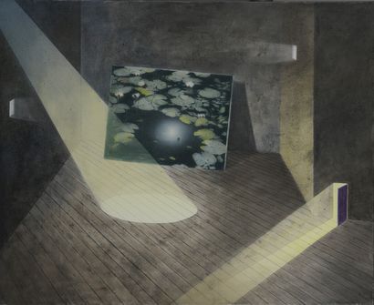 null Lucio FANTI (born 1945)

Theatre, 1976

Acrylic on canvas signed, titled and...