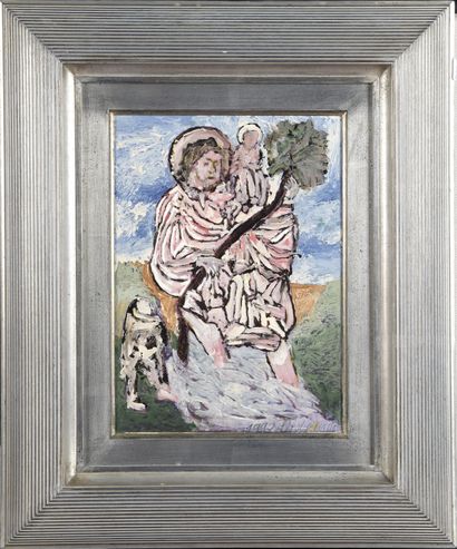 null Jean-Pierre PINCEMIN (1944-2005)

Untitled (Saint Christopher), 1992

Oil on...